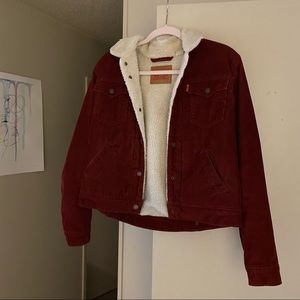Levi’s Women’s Courderoy Sherpa Trucker Jacket